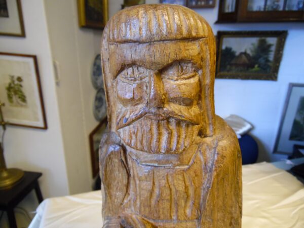 houten beeld uit kerk - Afbeelding 2