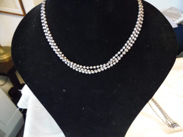 lange oude zilveren ketting - Afbeelding 2