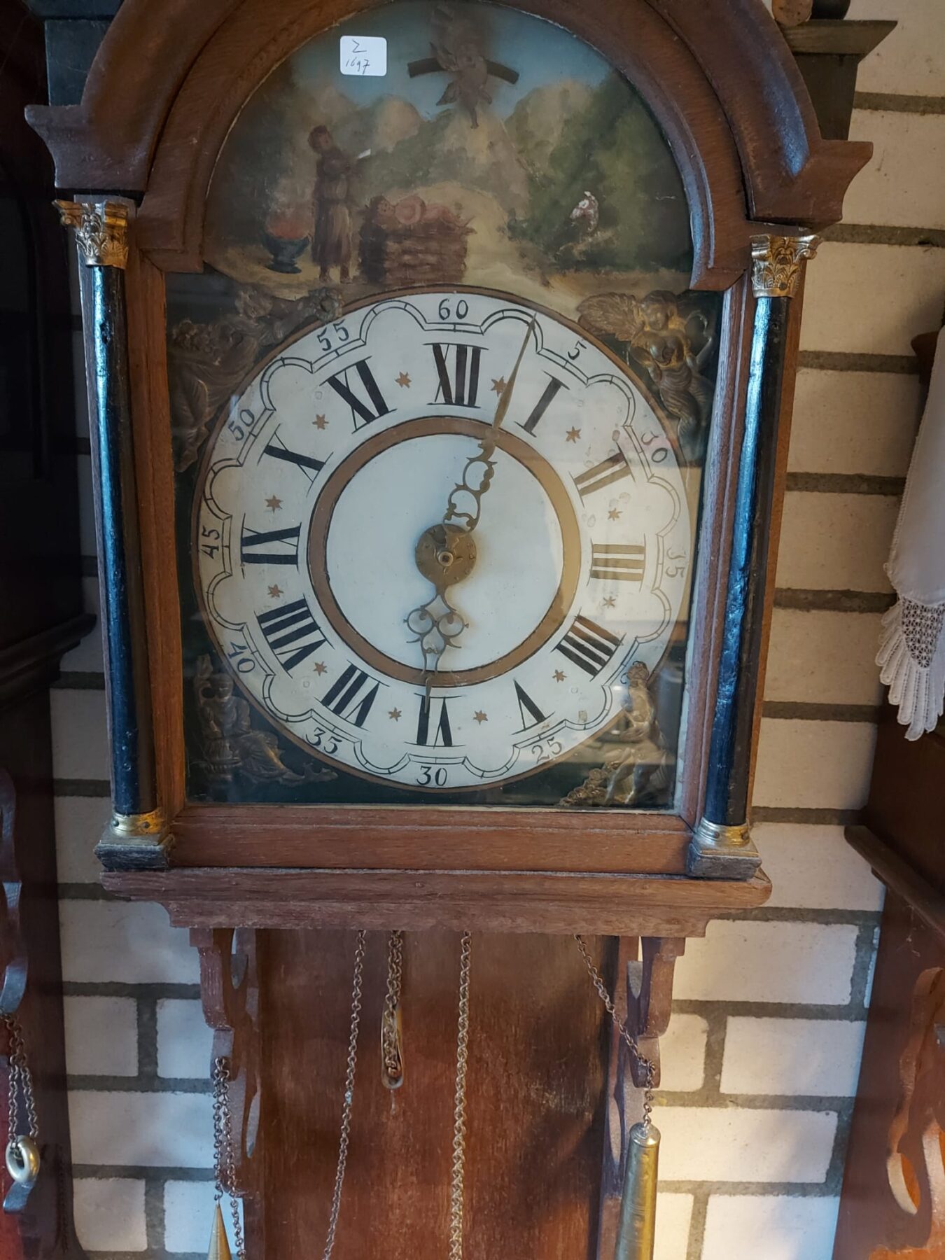 Friese staartklok met mechanisme