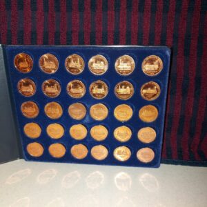 Set bronzen medaillons van Duitse locomotieven