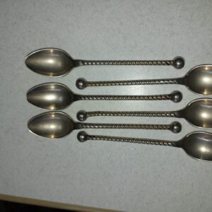 setje van 6 potosi silver lepeltjes