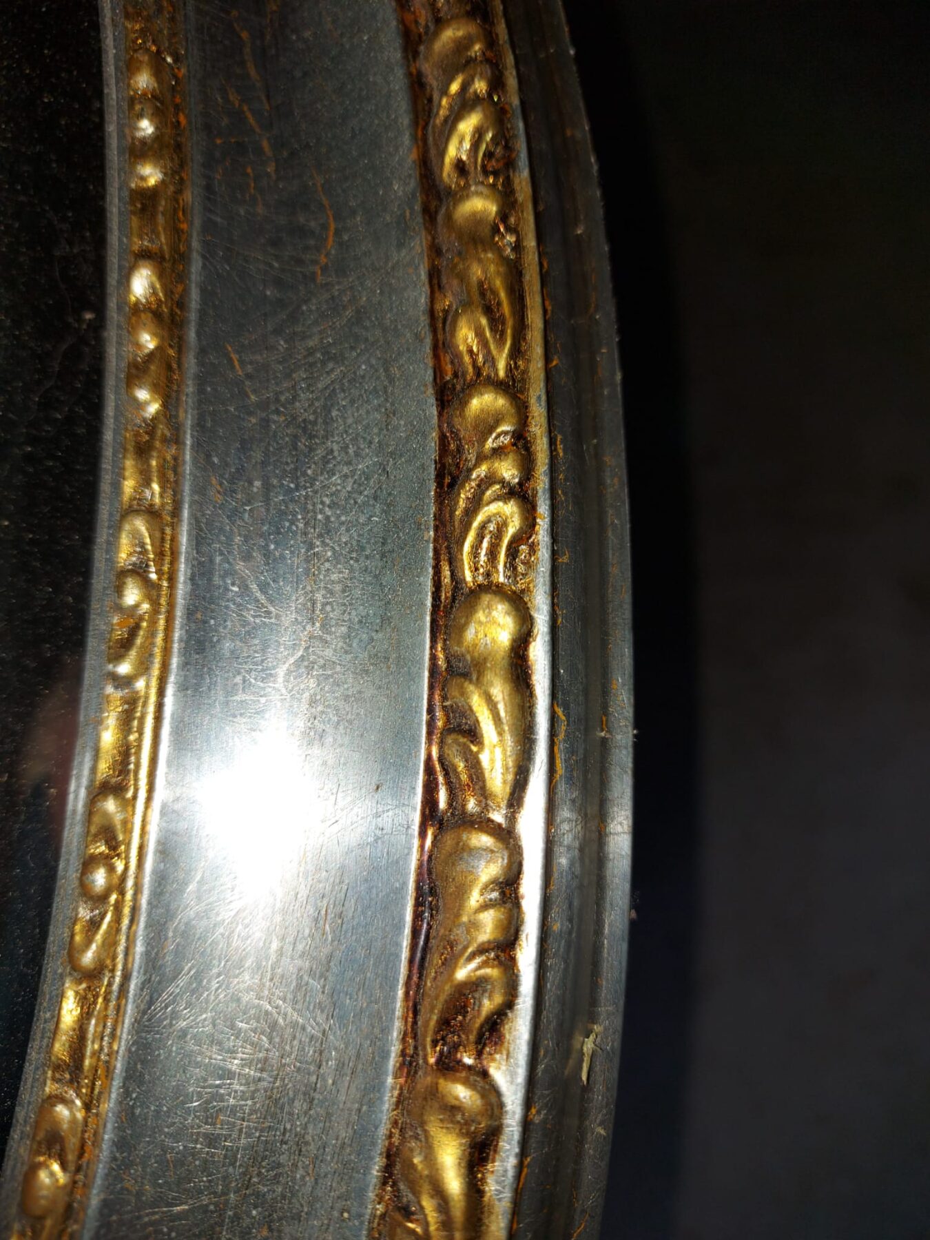 Ovale spiegel met goud en zilver - Afbeelding 5