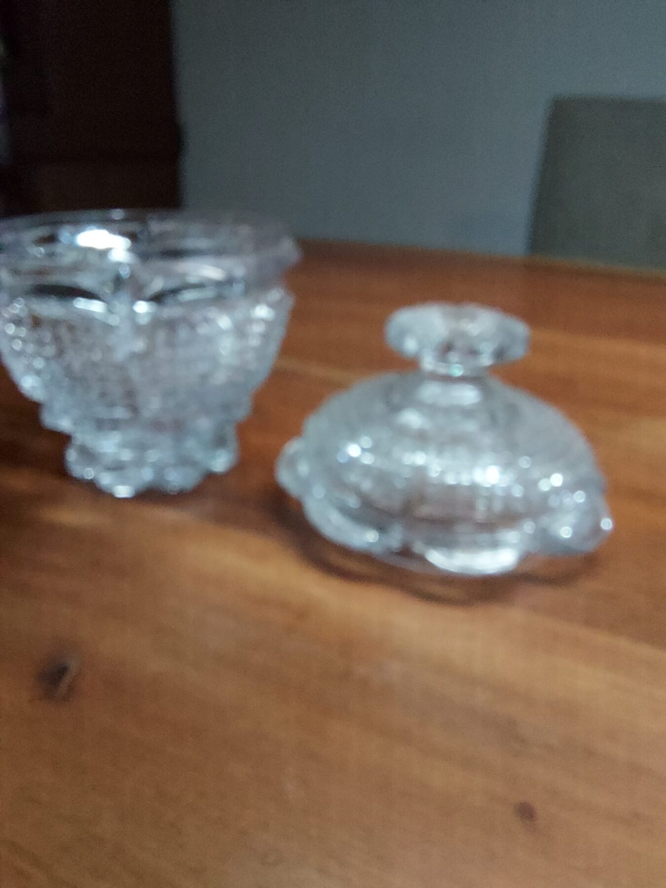 glazen suikerpot met deksel - Afbeelding 2