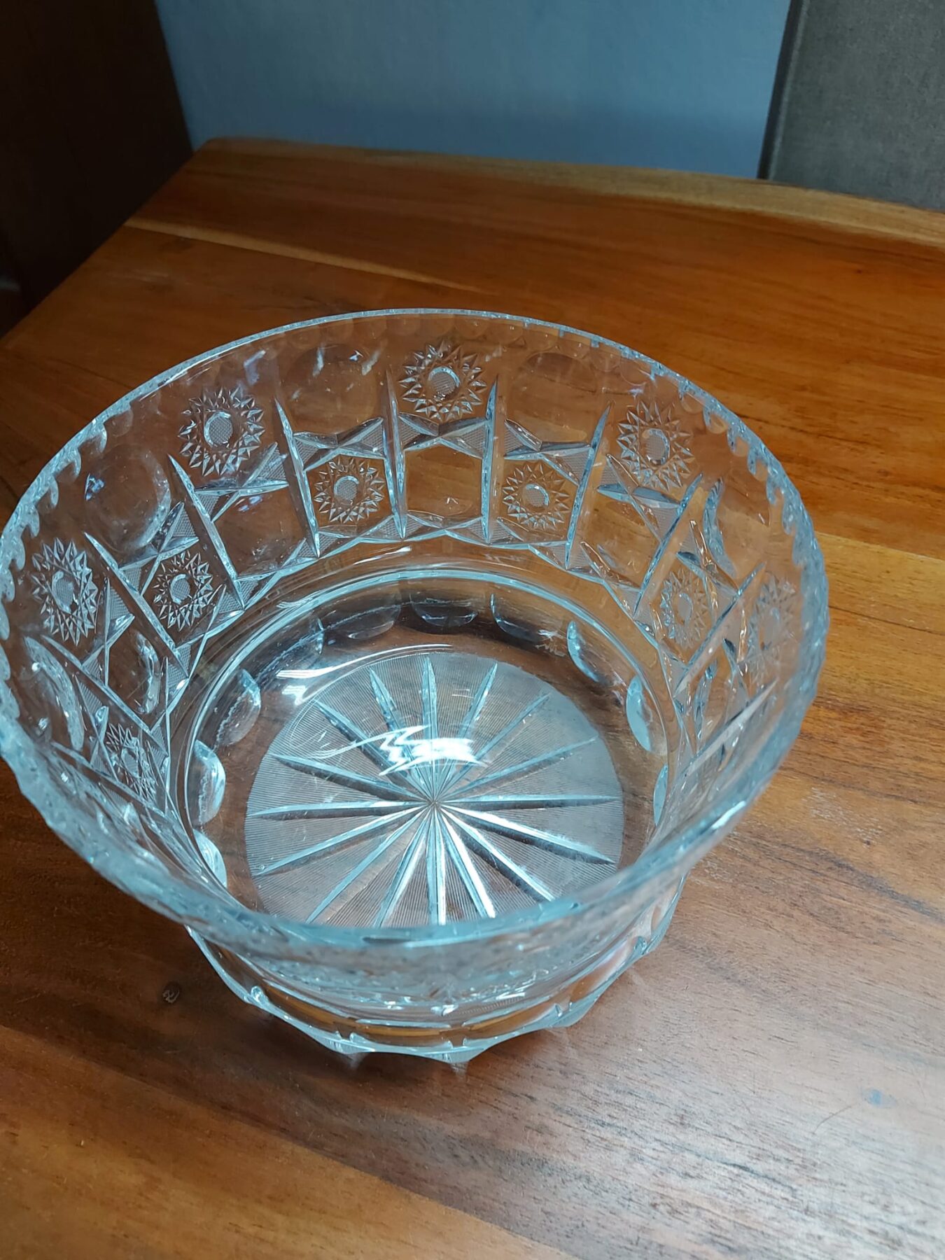 Vintage kristallen kom - Afbeelding 4