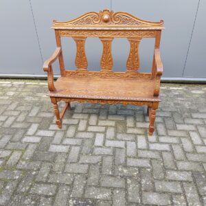 antiek houten halbankje